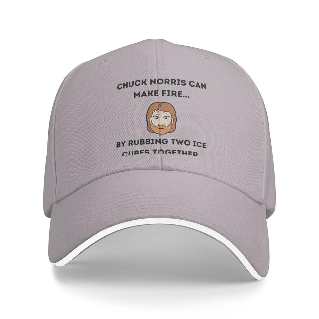 Chuck Norris Can Make Fire Baseball Cap Fashion Sandwich Hat Unisex Adjustable Caps Hat Outdoor