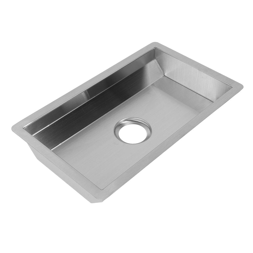 Kitchen Sink with Water Drainage Tray Stainless Steel Small Bar Sink Workstation Basin for Countertop Apartment