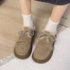 Retro Women's Autumn and Winter New Warm and Plush Thick-soled Snow Cotton Shoes
