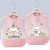 Waterproof Unisex Baby Bib: Anti-Stain Sleeveless Smock for Kids, Reversible Protective Wear.