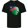 Curled Namibia Flag Namibian Day Football Unisexs Light Cotton TShirt