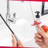 GOLD DEER Flexible Grabber Claw Pickup Reacher Tool Flexible Grabber Claw Pickup Reacher Tool Drain Clog Removal Tool Pickup Tool Pipe Cleaner Toilet