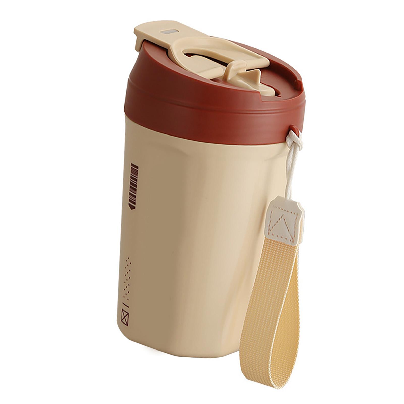 

Изолированная бутылка для воды 520 мл с соломинкой, герметичным силиконовым кольцом, широким горлышком, из нержавеющей стали