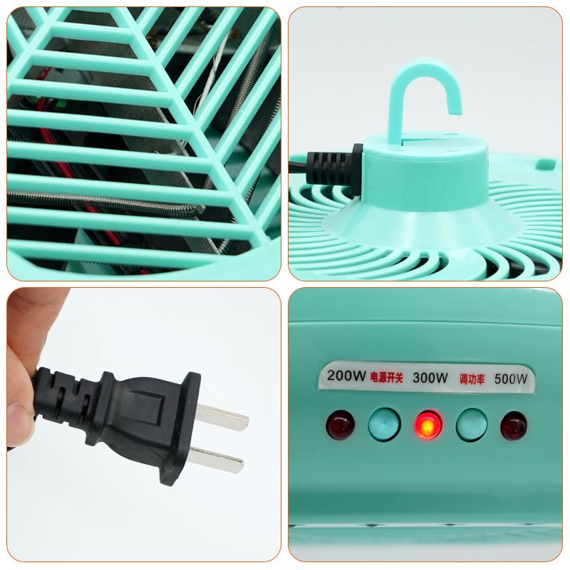 Lampă de încălzire pentru animale de companie Lumină caldă pentru animale Pui Termostat Controlor de temperatură Încălzitor Cutie Reptile Lampă de încălzire 220V 500W