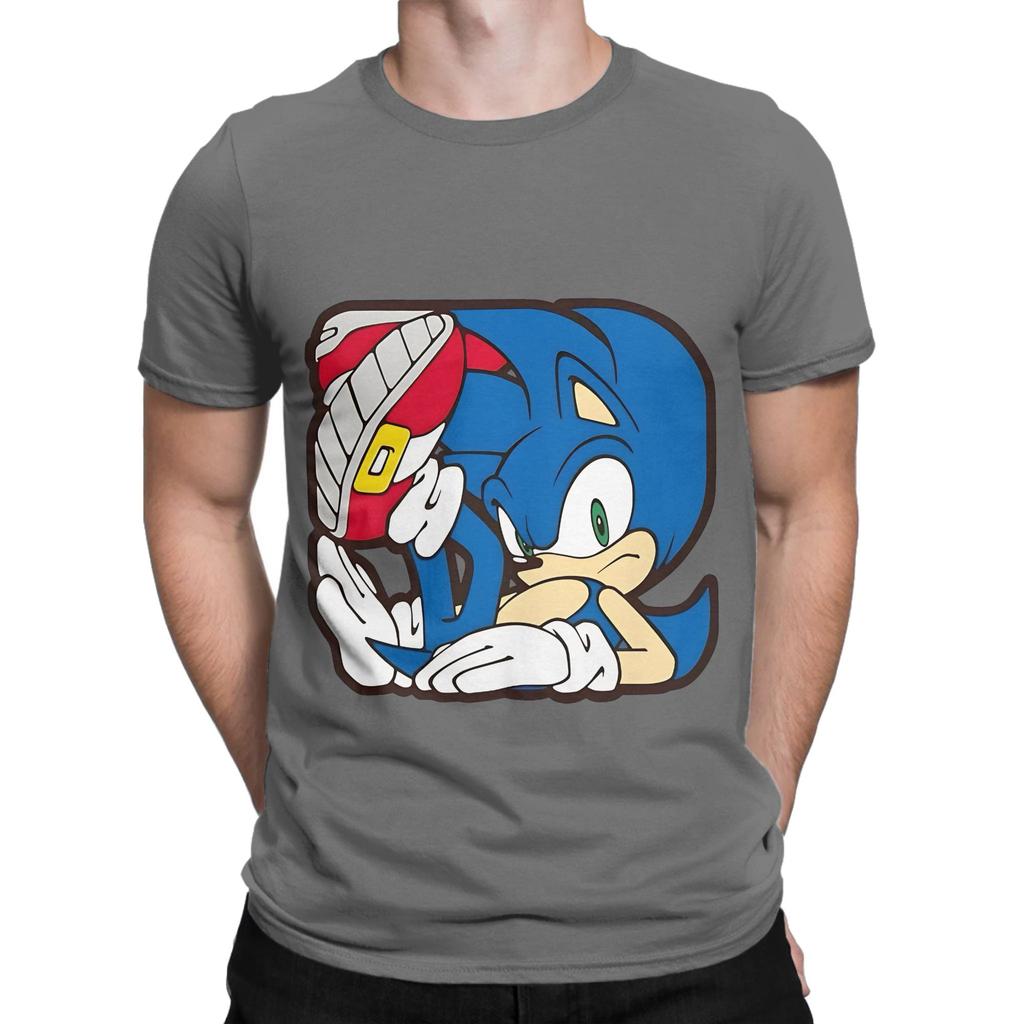 The blue hedgehog Novelty 100 Cotton TShirt sSonic the Hedgehog Tees Tops For Unisex