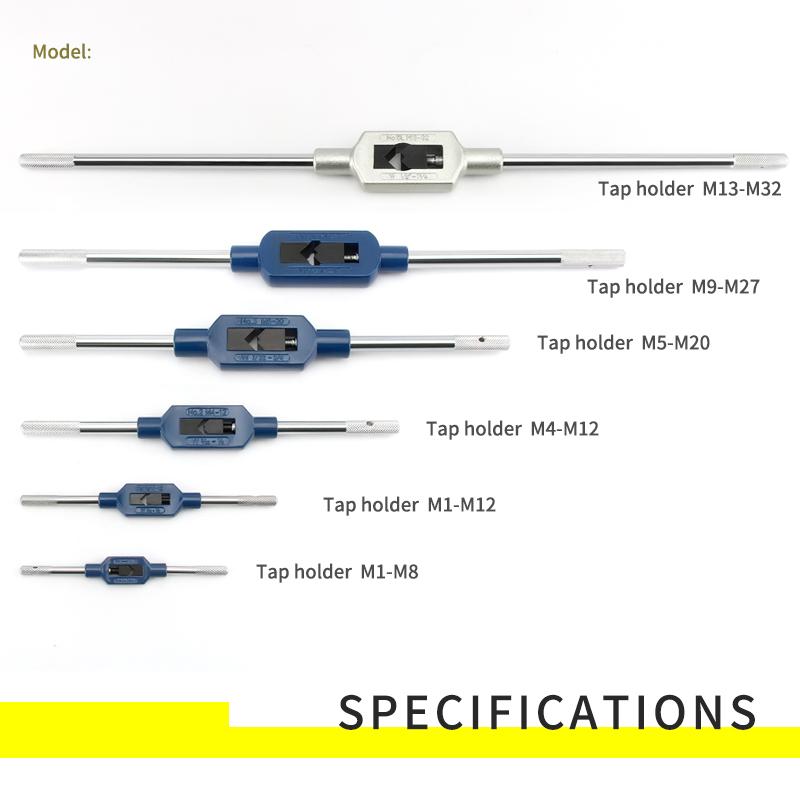 1pcs M1-M32 Hand Tap Wrench Adjustable Engineers Tap Wrench Holder Threading Hand Tool Thread Lock3