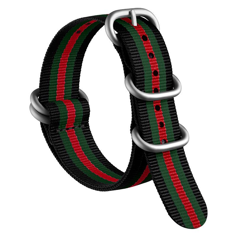 Bracelet de Montre NATO en Nylon Épaissi Xinlei - Bracelet Universel en Toile Tissée 20/22mm