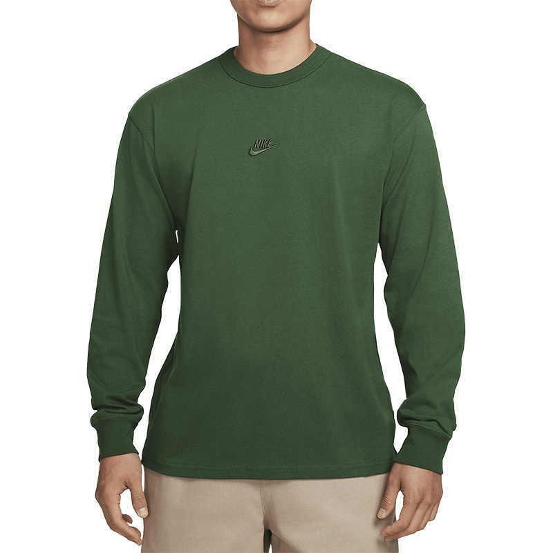 Nike Sportswear Premium Essentials Long-Sleeve T-Shirt  Green  Men s DO7391-323 XL