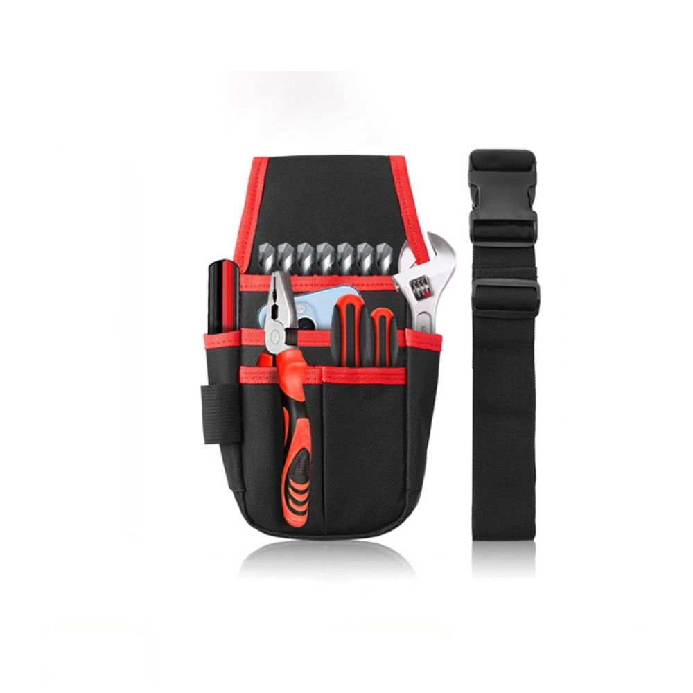 

Сумка для инструментов на пояс с несколькими карманами, большая вместимость, сумка для хранения инструментов, сумка для инструментов электрика red-style 1