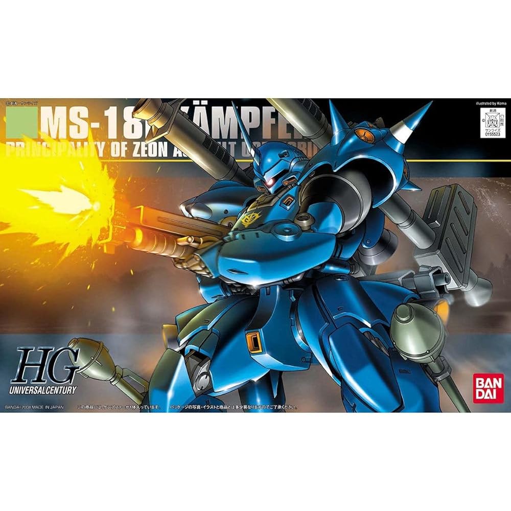 Bandai Spirits HGUC 1/144 Kampfer Mobile Suit Model Kit Gundam 0080 Pocket of War