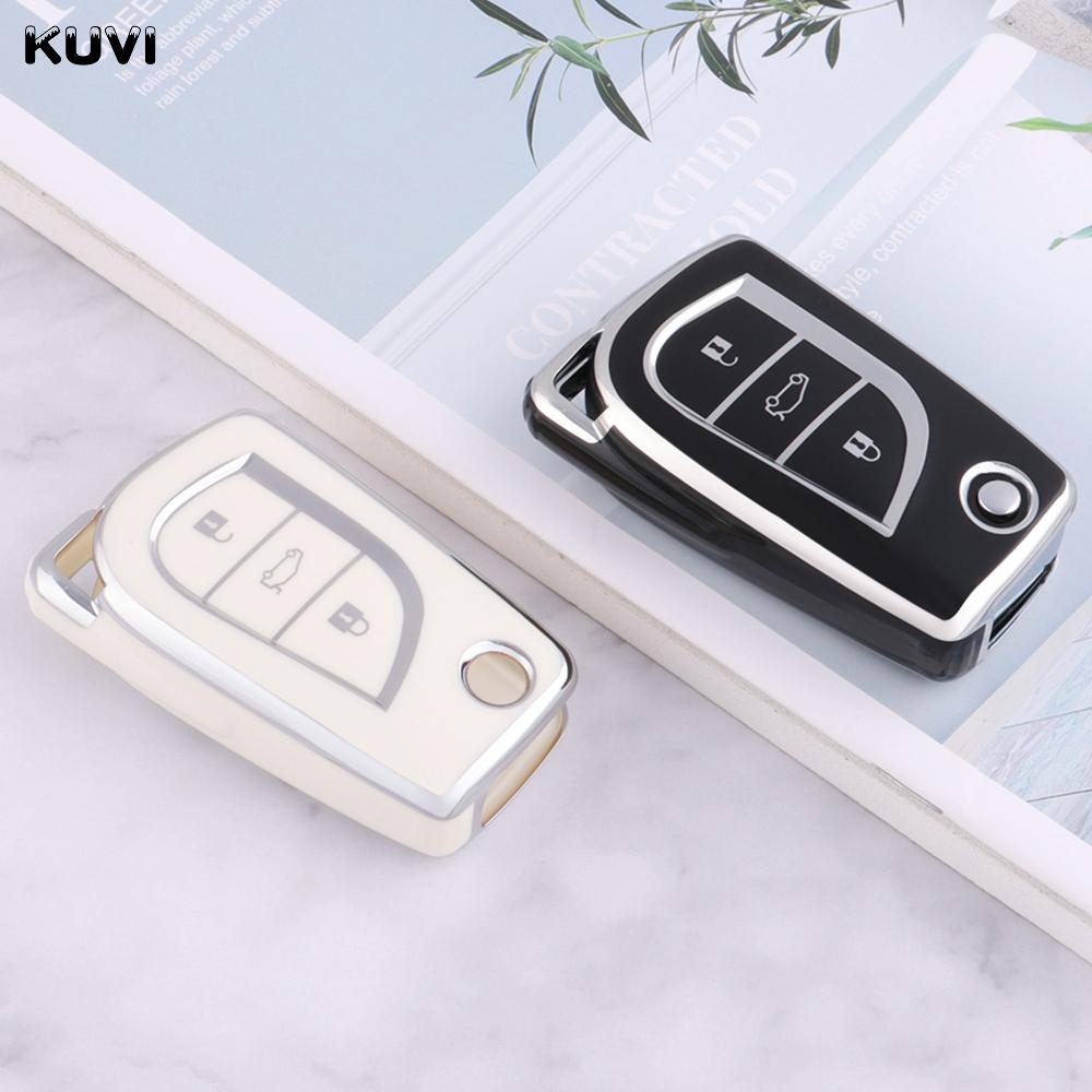 3 Buttons Fashion New Tpu Car Key Cover Case For Toyota Auris Corolla Avensis Verso Yaris Aygo Scion Tc Im Camry Rav4