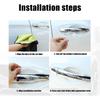 QODOLSI 4 PCS Car Door Bowl Protector, Transparent Scratch Protector, Universal Paint Protection Film