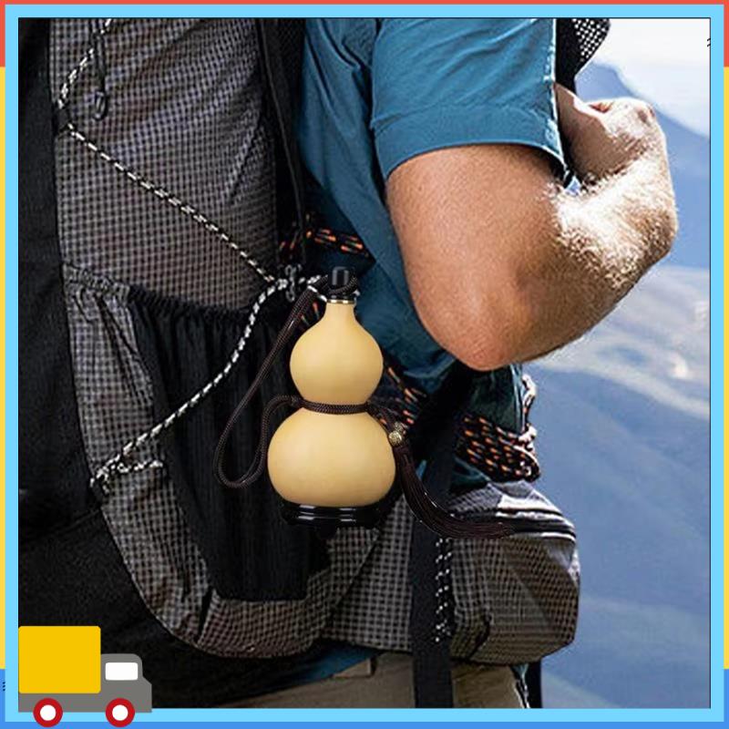Versatile-Gourd Wine Flask Outdoor Water Bottle With Tassel Rope Outdoor Portable Water Bottle With Stopper Flagon Kettle Chines
