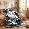 Derby County Football Print Flannel Blanket Soft Warm Sofa Bed Throw Blanket For Home Office Bedroom