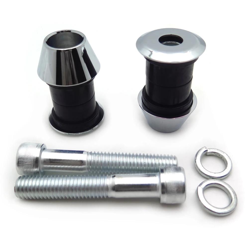 Motorcycle Red Heavy-Duty Handlebar Riser Bushings W/ Bolt for Harley Davidson Big Twins 73-2018