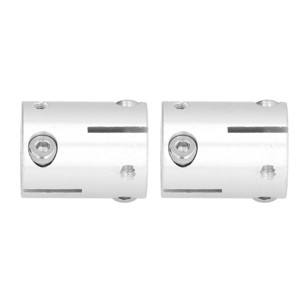 2Pcs Shaft Couplers Aluminum Alloy High Load 6mm To 6mm Bore Couplings Metal Parts