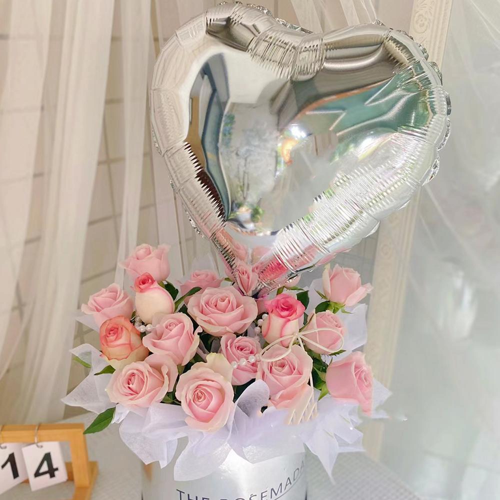 10/1Pcs Heart Shaped Foil Balloons Red Gold Love Shining Aluminum Film Balloon Baby Shower Wedding Birthday Party Decor Supplies