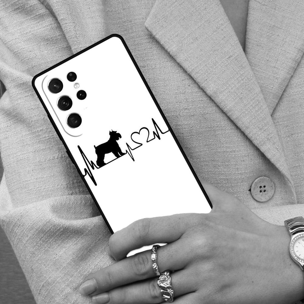 Miniature Schnauzer Puppy Dog Cell Phone Case for Samsung Galaxy S26 Ultra S25 S24 S23 S22 S21 S20 Note10 Cover