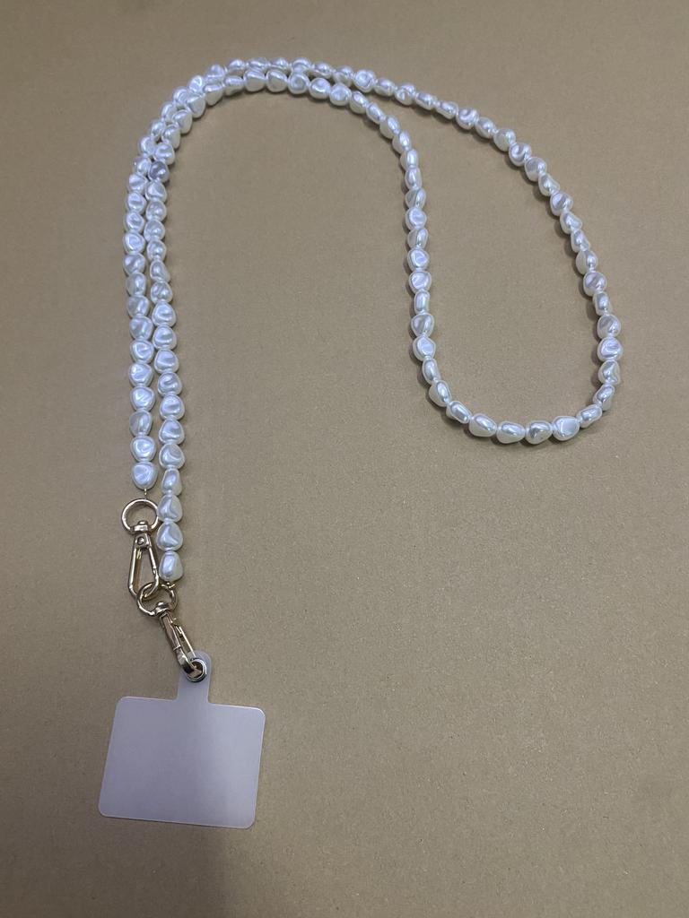 Korean Mobile Phone Corssbody Lanyard Pearl Bracelets Chain For iPhone 14 15 pro max Samsung Flip 4 S21 s22 S23 Ultra