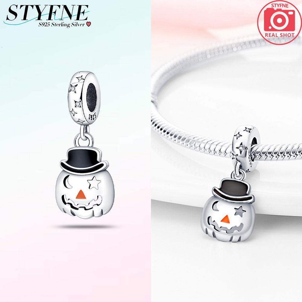 Copper Halloween Skull Bat Pumpkin Boutique Pendant Fit Original Bracelet Charm Beads Necklace Diy Female Jewelry