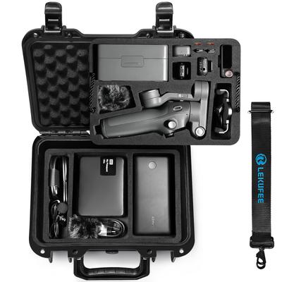 Lekufee Portable Waterproof Hard Case for DJI Osmo Mobile 8, DJI Osmo Mobile 7P/7, Gimbal Stabilizer, DJI Mic 3, DJI Mic Mini, DJI Mic 2, DJI Mic and