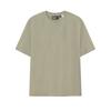 White Simple Comfortable Casual Short Sleeve T-Shirt Men Tops Smoke Khaki F61M623104F-LK