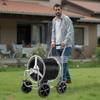 VEVOR Schlauchhaspelwagen, fasst bis zu 250 Fuß 5/8'' Schlauch, Gartenwasserschlauchwagen Mobile Werkzeuge mit 4 Rädern