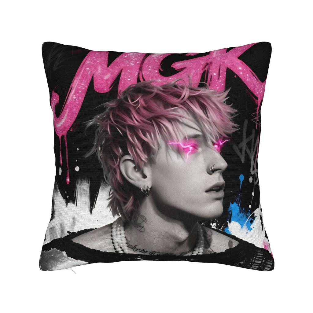 MGK povlak na polštář Polyesterový potah na polštář Dekorativní povlak na polštář s motivem Machine Gun Kelly Domácí Drop Shipping 4040cm