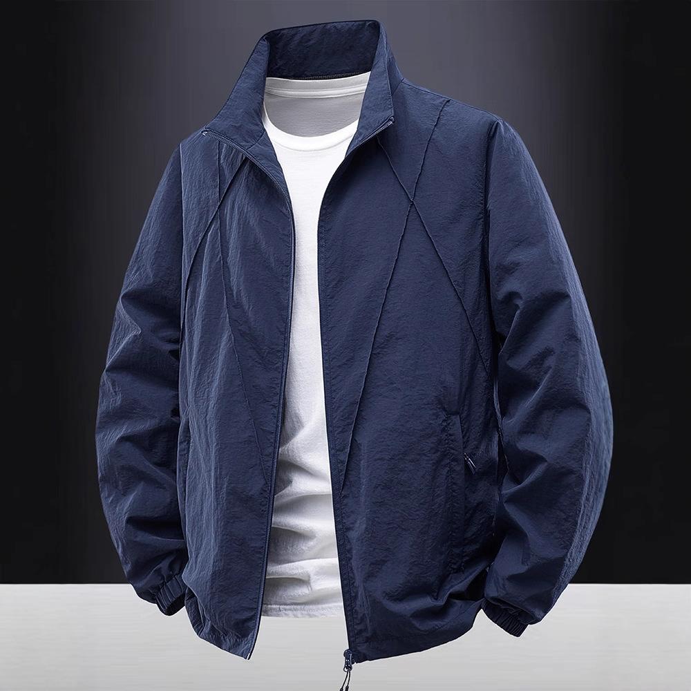 American tough guy tooling jacket simple men's spring and autumn coat thin logo group buying men's clothing