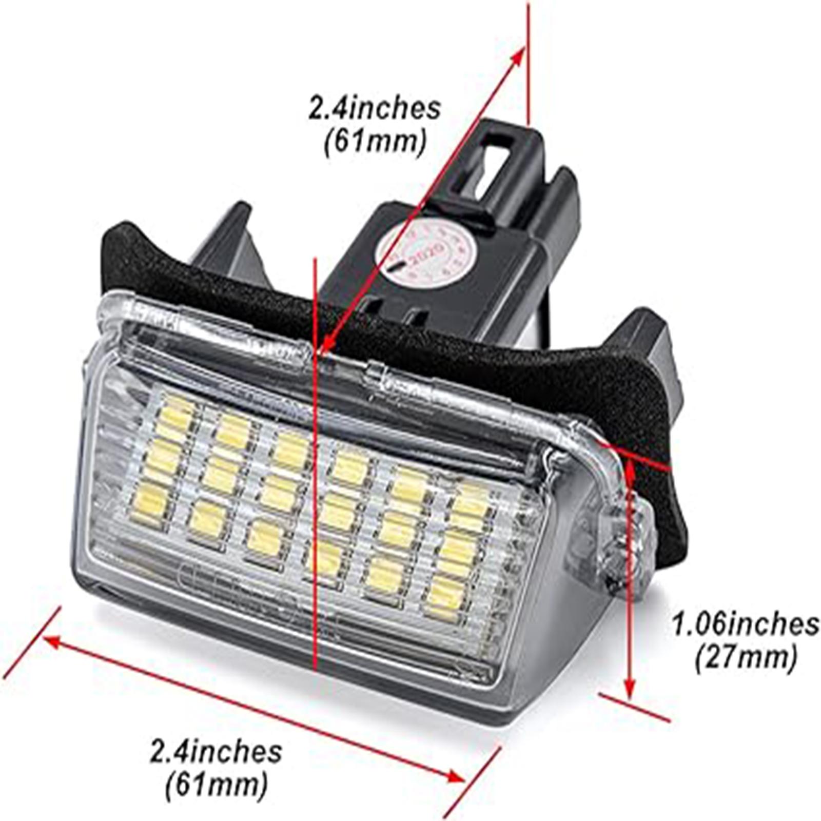 

Светодиодный светильник номерного знака в сборе, 2 шт., светодиодный белый свет для Toyota Camry Highlander Avalon Prius C Yaris, аксессуары для Toyota