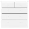 Chest of Drawers - ALTA - White - Solid Pine Wood - 5 Drawers - 77x35x73 Cm