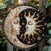 [Rustic Round Wall Decor] Sun and Moon Sign, Round Wall Decor, Classic Style,  Room Decoration, Mother's Day Gift