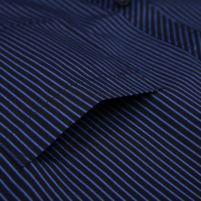 8XL 7XL Plus Size Men Long Sleeved Shirt  Mens Business Casual  Slim Fit Shirts Men Striped Dress Work Social Dress Shirt