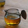 300ML Heat-resistant Glass Tea Pitcher Fair Cup With Wooden Handle Justice Cup Chahai Kung Fu Teacup Tea Set Accessories Teaware