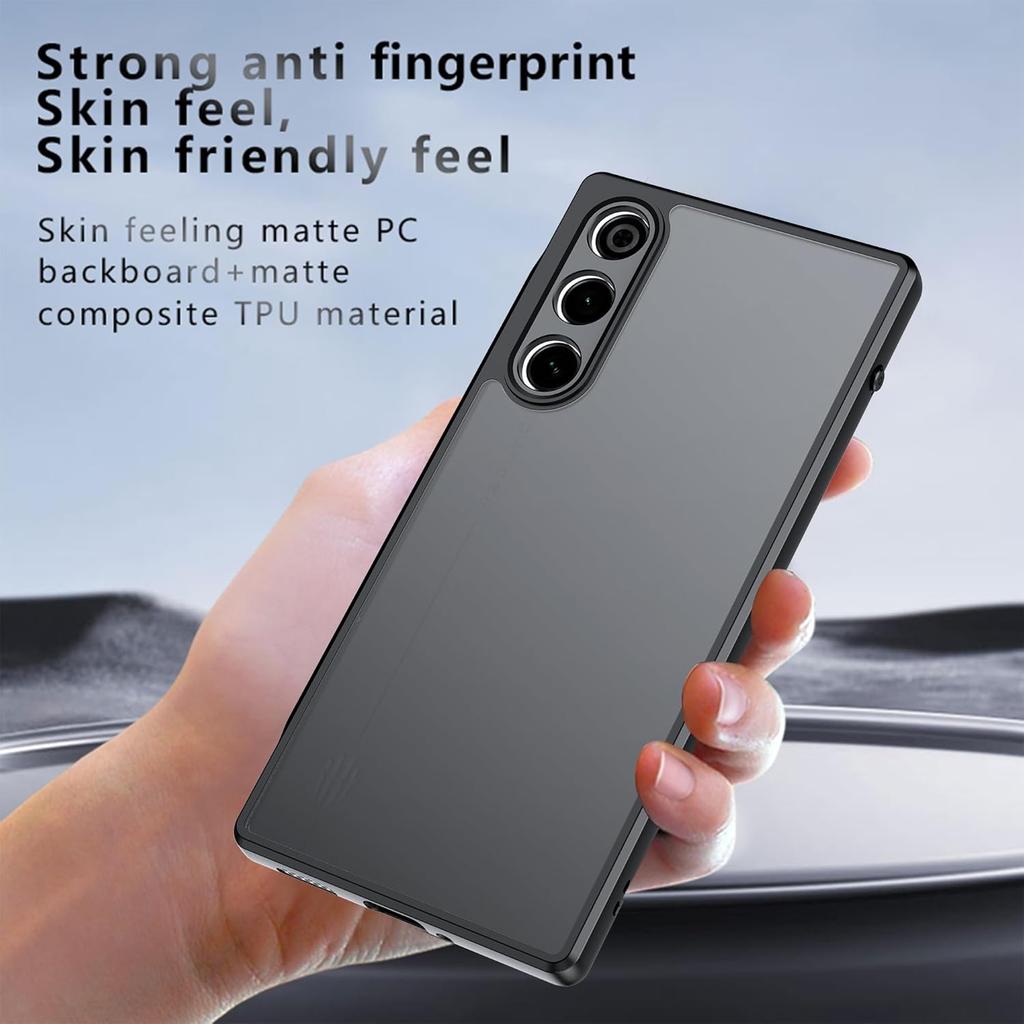 Frosted Matte Case for ZTE Nubia Red Magic 10 Air Cover Shockproof Translucent Skin-Touch Hard Back Shell Frame Fundas