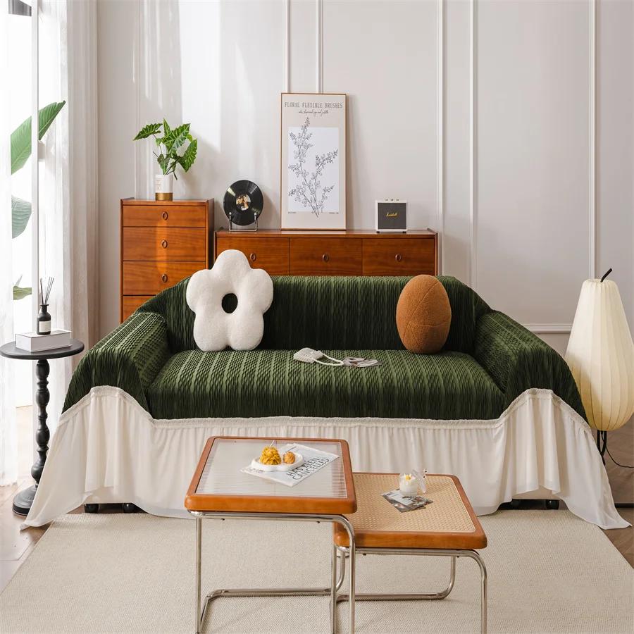 Water-repellent Universal All-inclusive Non-slip One-piece Leather Sofa Cover Cover Cloth Towel Velvet Four Seasons Universal