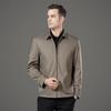 2025 Men's Lightweight Washed Jacket: Casual Autumn Outerwear for Middle-aged & Seniors
