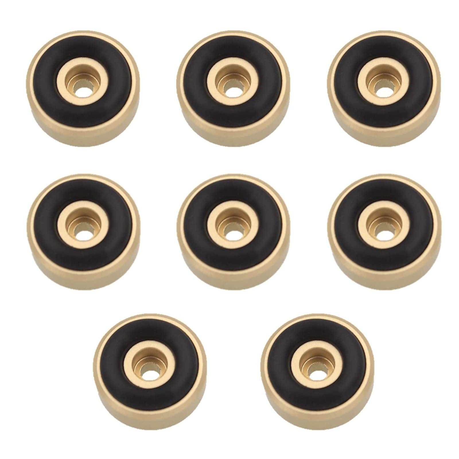 

Set of 8 Audio Insulators, Anti-Feedback, Speaker Pads, Amplifier, Round, Anti-Vibration, Soundproofing