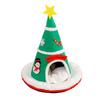 Christmas Hat Pet House Autumn Winter Warm Indoor Dog Cat Bed Cave Plush Kitten Puppy Sleeping Nest Tent Pet Supplies