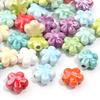 10pcs 12mm Flower Shape Ceramics Beads Colorful Loose Spacer Beads For Jewelry Making DIY Necklace Bracelet Earrings Accessories