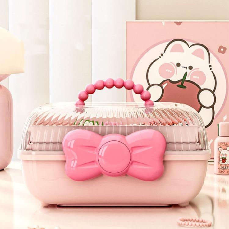Hair Accessories Storage Box Multi Compartment Hair Accessories Container Case