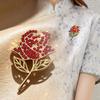 Elegant Rose Brooch: High-End Accessory Corsage for Cheongsam