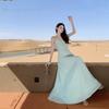 Beach Vacation Waist Dress Women's Summer New Design Sense Pure Desire Halter Suspender Long Skirt