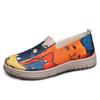 Women's Summer Casual Shoes, Plus-size Women's Shoes, Color-blocked Cloth Shoes, Single Shoes on One Foot