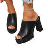 Spring and summer fashion thick heel high heels fish mouth women's shoes new water platform platform platform women's cool slippers