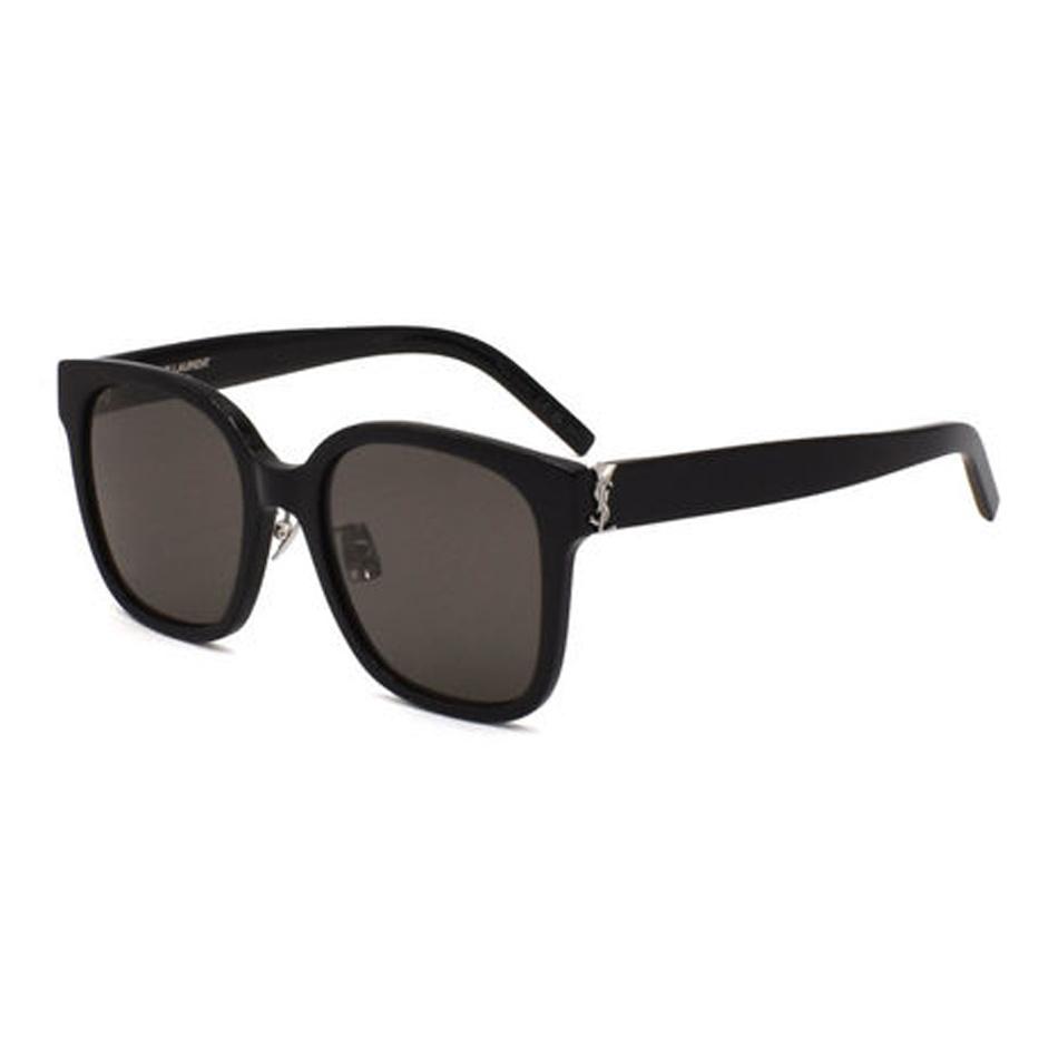 Saint Laurent Logo Irregular Shape Sunglasses Unisex sunglasses Black SLM105F001