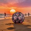 1pc Pink Leopard Jungle Theme Soccer Ball Football, Size 5, Lightweight PVC, Outdoor Training Soccer Ball,Sports Gift t61410