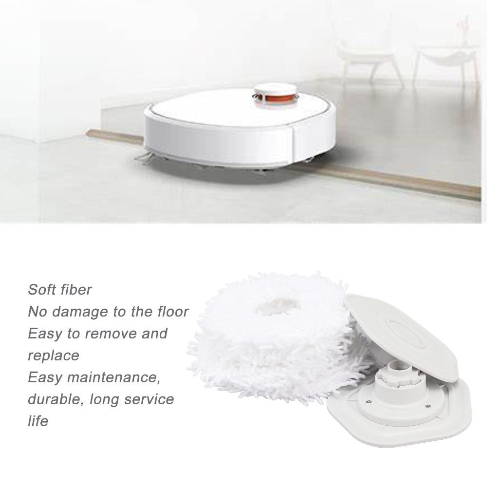 8PCS Snap Fit Vacuum Floor Mop Mop Pads Replacement for Dreame W10 /W10 Pro Dust Removal