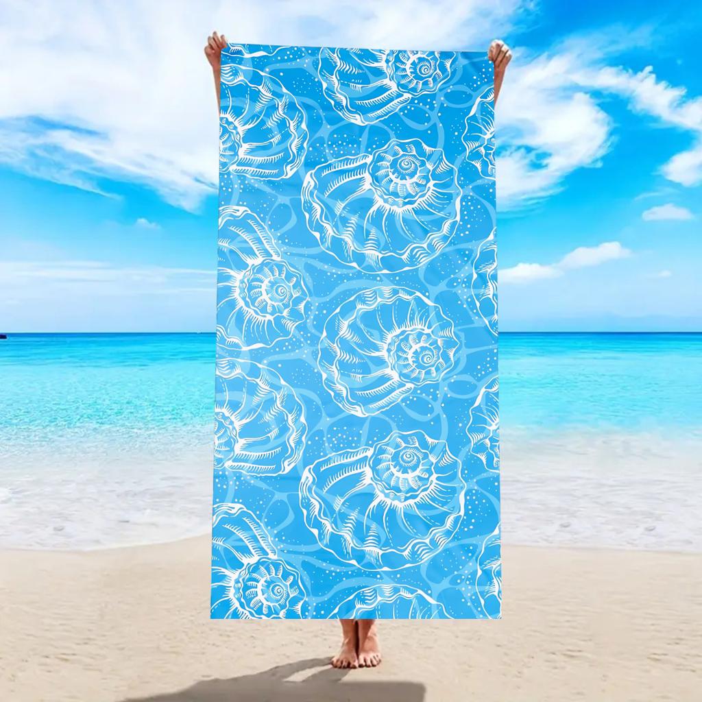1pc Ultra Fine Fiber Beach Towel, Quick Drying Absorbent Bath Towel, Multi-functional Towel for Beach Swimming and Sports