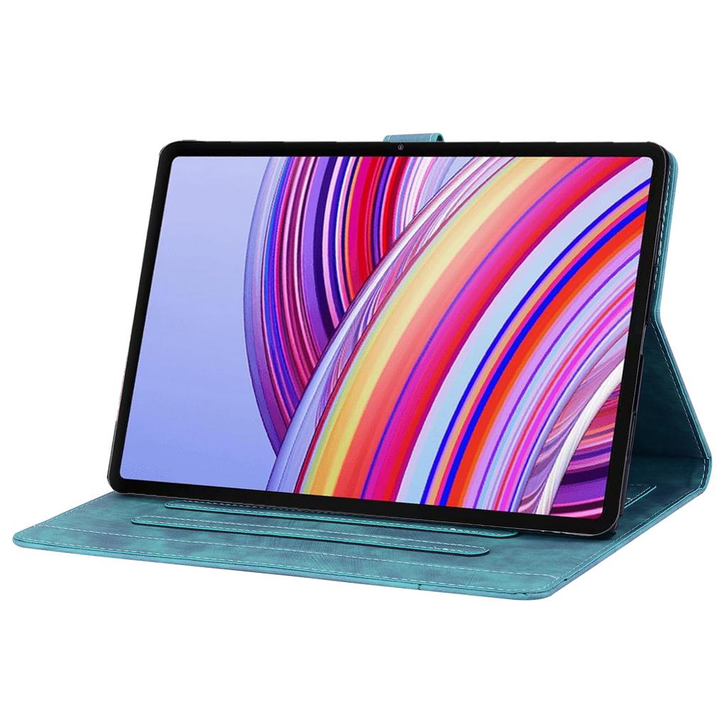 Für Xiaomi Redmi Pad Pro Hülle Kartenfächer Leder Tablet Ständer Folio Hülle Blume Katze